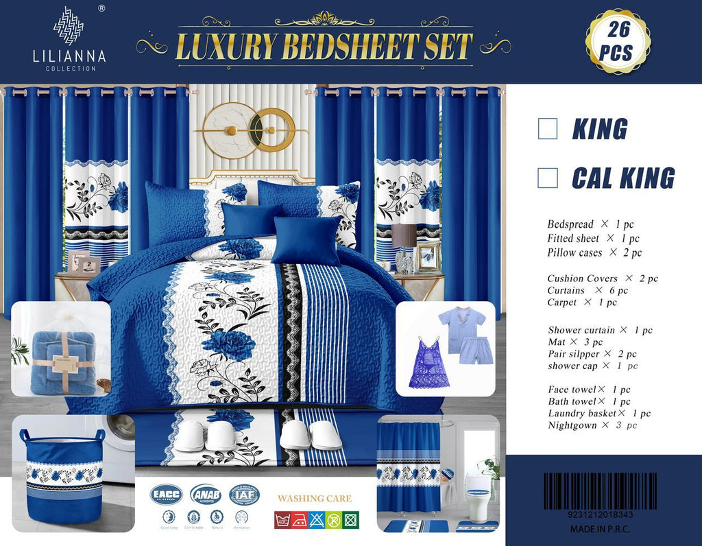 Luxury Bedsheet Set  (King/Cal King)
