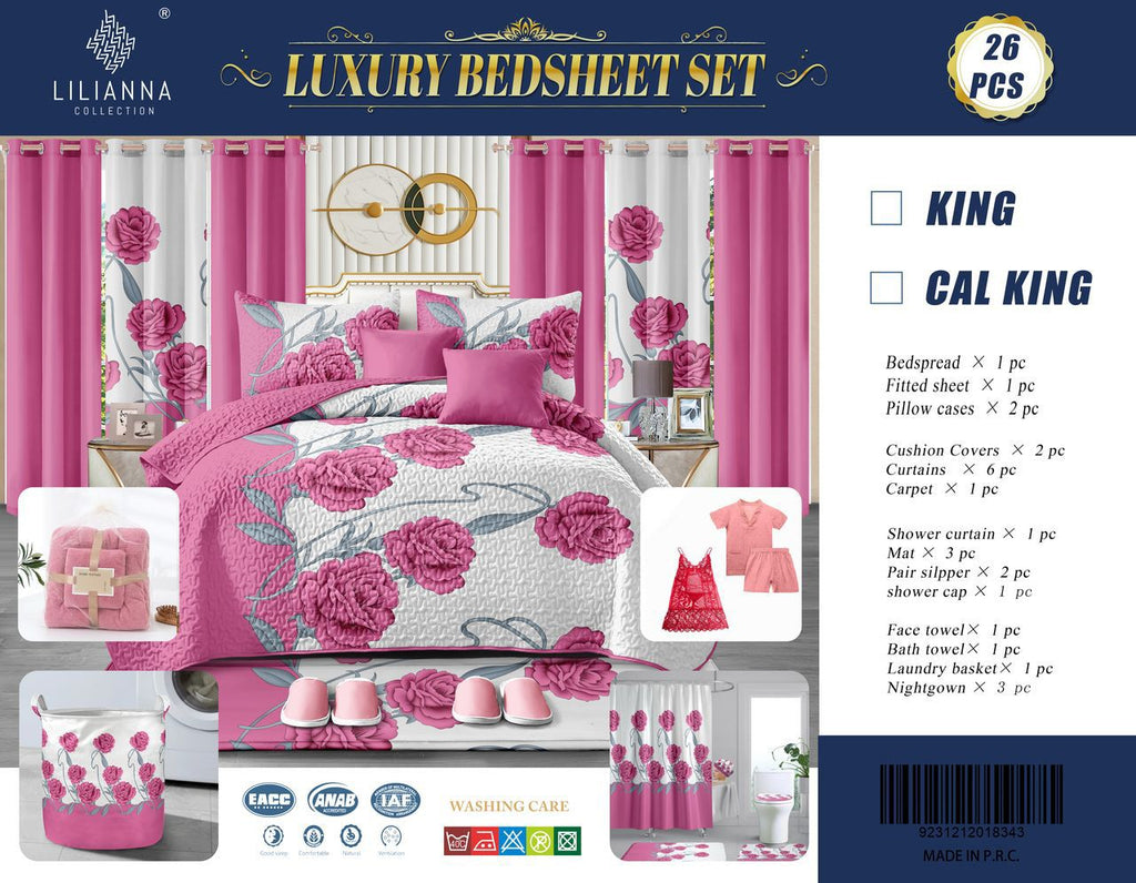 Luxury Bedsheet Set  (King/Cal King)