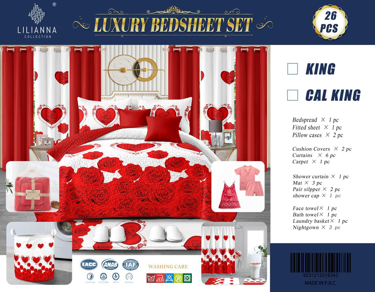 Luxury Bedsheet Set  (King/Cal King)