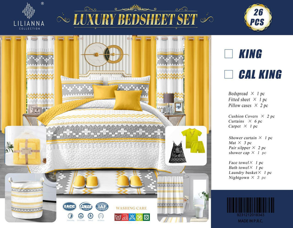 Luxury Bedsheet Set  (King/Cal King)