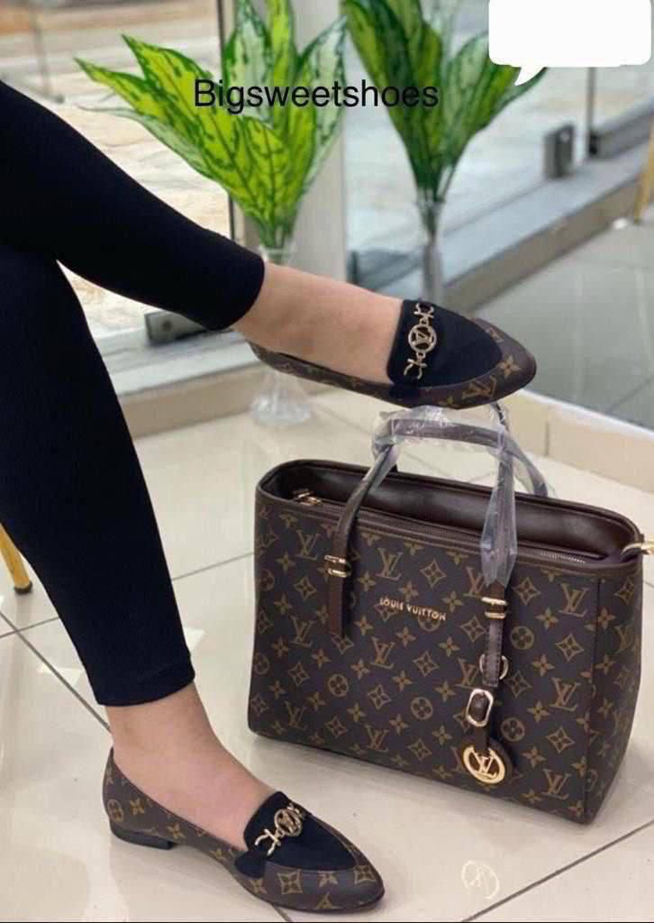 Gucci Et Luitton Ensemble Sac & Chaussures – Collection Élégance