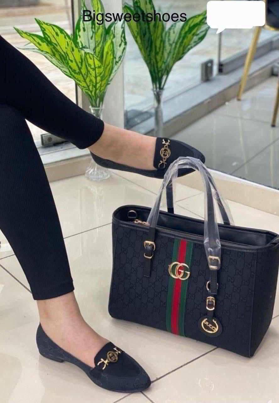 Gucci Et Luitton Ensemble Sac & Chaussures – Collection Élégance