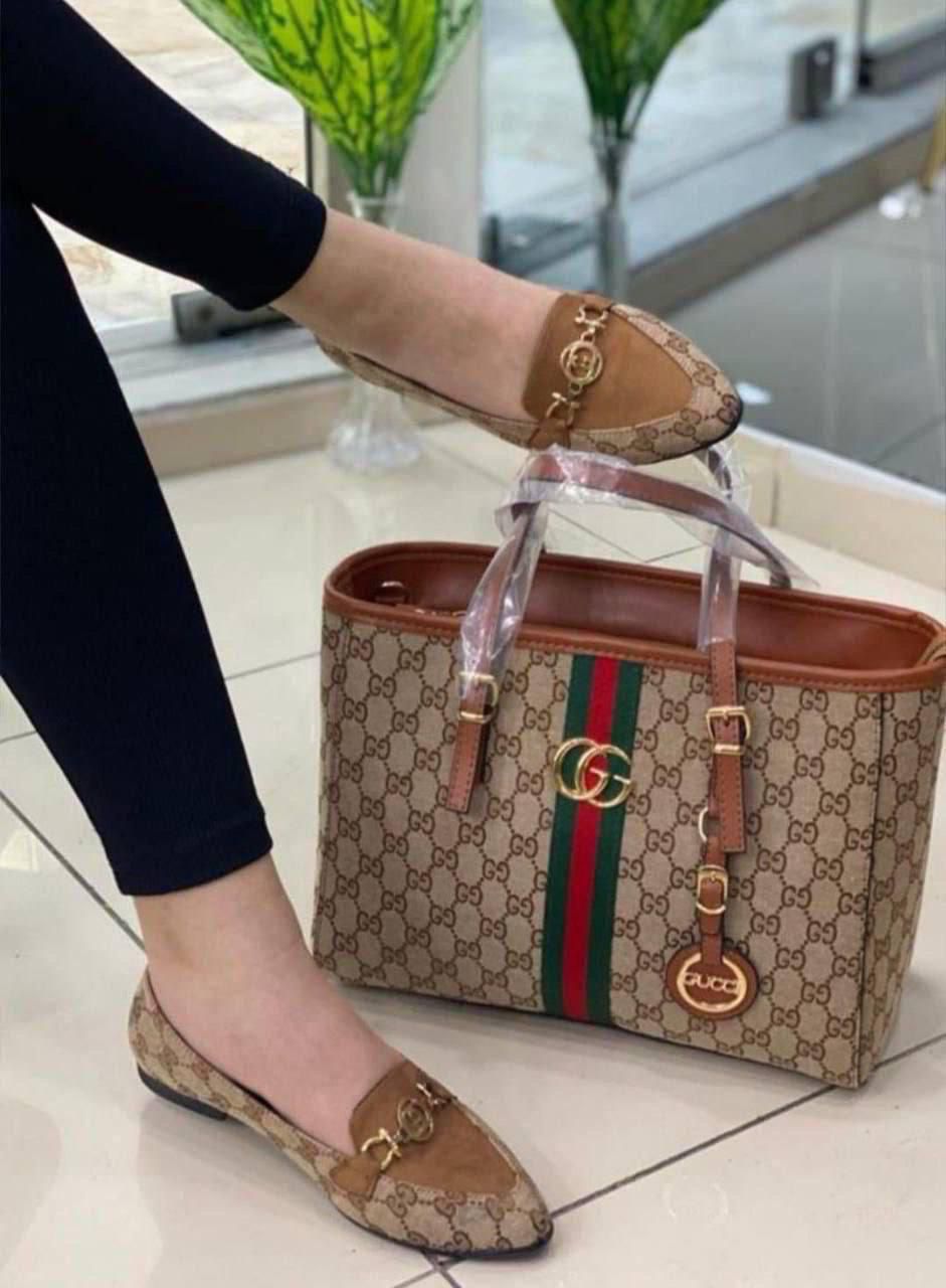 Gucci Et Luitton Ensemble Sac & Chaussures – Collection Élégance